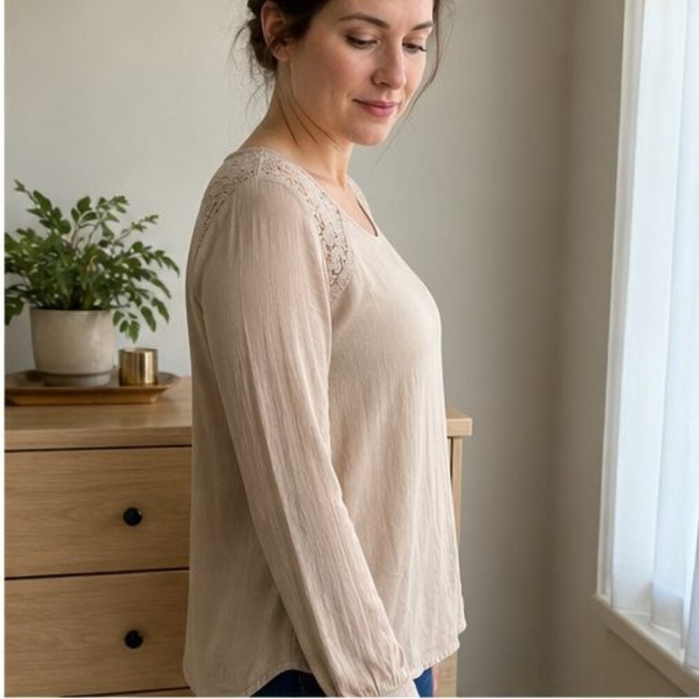 Olive Smocked Top - Picture 3 of 6
